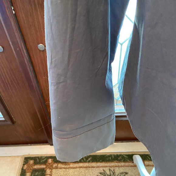 Spense long sleeve button down grey shirt with roll up button sleeve - Picture 5 of 9